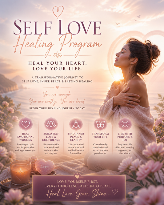 Self-Love for Women: 30-Day Healing Your Heart Program 🎧📕+ 1-ON-1 One Hour Coaching Session